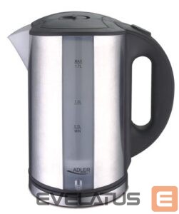 Virdulys Adler  Kettle AD 1216 Standard, Stainless steel, Stainless steel, 2000 W, 360° rotational base, 1.7 L 
