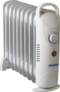 Radiaator Mesko  MS 7805 Oil Filled Radiator, 1000 W, Number of fins 9, White 