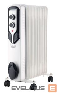 Radiator Adler  Oil-Filled Radiator AD 7816	 2000 W, Number of power levels 3, White 
