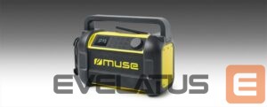 Arvutikõlarid Muse  M-928 BTY Jobsite Radio speaker, Black/Yellow 