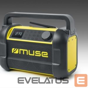 Arvutikõlarid Muse  M-928 BTY Jobsite Radio speaker, Black/Yellow 