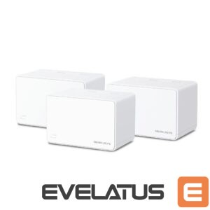Rūteris MERCUSYS  AX3000 Whole Home Mesh WiFi 6 System with PoE  Halo H80X (3-Pack) 802.11ax 574+2402 Mbit/s 10/100/1000 Mbit/s Ethernet LAN (RJ-45) ports 3 Mesh Support Yes MU-MiMO Yes No mobile broadband Antenna type Internal 