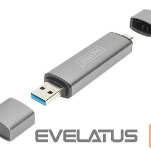 Muu arvutitarvik Digitus  Dual Card Reader Hub USB-C / USB 3.0, OTG 