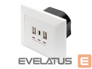 Serveru  - Citi piederumi Digitus  Socket with USB A & USB-C Ports, flush mounted 