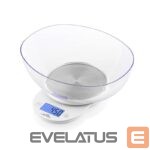 Kitchen scales ETA  Kitchen scale with a bowl 577090000 Mari Graduation 1 g Display type LCD White 