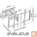 TV bracket Sunne  Wall Mount 60-100-EA 60-100 " Maximum weight (capacity) 80 kg Black 