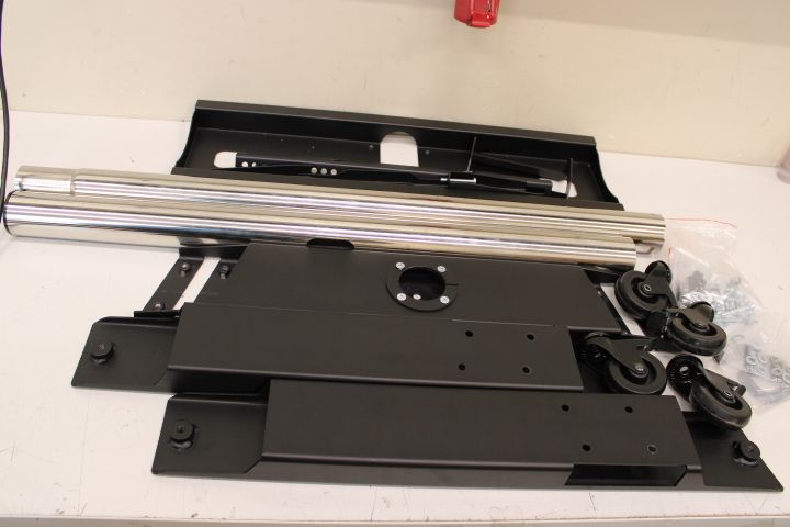 Teleri kinnitus EDBAK SALE OUT. Floor stand TR5E 42-65 " Trolleys & Stands Maximum weight (capacity) 50 kg USED AS DEMO, SCRATCHED, MISSING HEXAGON WRENCHES Black