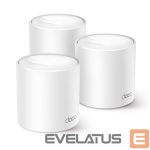 Роутер TP-Link  AX1500 Whole Home Mesh Wi-Fi 6 System Deco X10 (3-pack)  802.11ax 10/100/1000 Mbit/s Ethernet LAN (RJ-45) ports 1 Mesh Support Yes MU-MiMO Yes No mobile broadband Antenna type Internal 