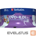 Оптическая матрица Verbatim  25xDVD+R DL 8,5 GB 8x SP 