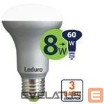 Jungikliai ir lizdai Leduro  LED spuldze R63 E27 8W 3000K 550l 
