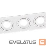 Elektromateriāli Leduro  SQUARE 3 Recessed white GU10 x 3 