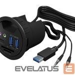 Kaabel Icy box  ICYBOX IB-HUB1404A IcyBox Desk Hub 2x US 