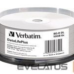 Maatriksoptika Verbatim  BluRay BD-R DL 50GB 25pc 