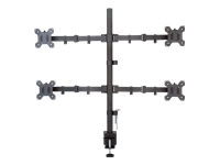 Monitor accessory Techly  Desk mount for 4 monitors 13-27 inches 4x10kg 
