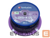 Maatriksoptika Verbatim  VERBATIM DVD+R DL Verbatim 8.5GB 25pc 