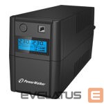 Elektros paskirstymas ir valdymas Power walker  POWERWALK VI 850 SHL IEC Power Walker UPS LINE-INTERACTIVE 850VA, 4X IEC, RJ11 IN/OUT, USB, LCD 