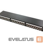 Kompiuterių komponentai Logilink  LOGILINK NP0061 LOGILINK-  Patch Panel 19-mounting Cat.6A STP 24 ports, black 