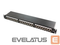 Arvuti komponendid Logilink  LOGILINK NP0061 LOGILINK-  Patch Panel 19-mounting Cat.6A STP 24 ports, black 