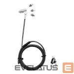 Arvuti komponendid Dicota  DICOTA Universal Security Cable Lock 3 Exchangeable heads fits all slots keyed 