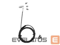 Computer components Dicota  DICOTA Universal Security Cable Lock 3 Exchangeable heads fits all slots keyed 