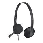 Wired headphones Logitech  LOGI H340 USB Headset black 