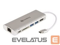 Other Computer Accessory Sandberg  SANDBERG USB-C Dock HDMI+LAN+SD+USB 61W 