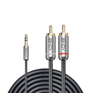Kabelis LINDY  CABLE AUDIO 3.5MM TO PHONO 2M/CROMO 35334 