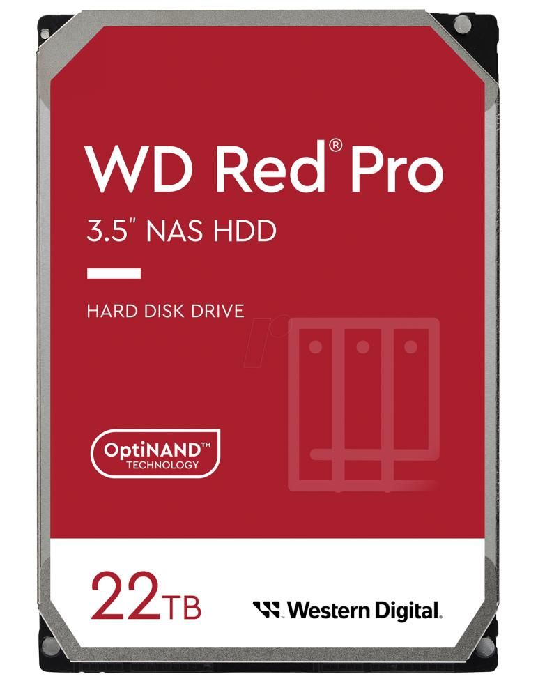 Kõvaketas HDD Western Digital HDD||Red Pro|22TB|SATA|512 MB|7200 rpm|3,5"|WD221KFGX