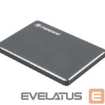 Hard drive HDD Transcend  External HDD||StoreJet|1TB|USB 3.1|Colour Iron Grey|TS1TSJ25C3N 