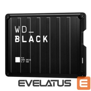 Cietais disks HDD Western Digital  External HDD||P10 Game Drive|5TB|USB 3.2|Colour Black|WDBA3A0050BBK-WESN 