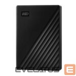 Kietasis diskas HDD Western Digital  External HDD||My Passport|4TB|USB 2.0|USB 3.0|USB 3.2|Colour Black|WDBPKJ0040BBK-WESN 