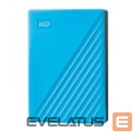 Kõvaketas HDD Western Digital  External HDD||My Passport|4TB|USB 2.0|USB 3.0|USB 3.2|Colour Blue|WDBPKJ0040BBL-WESN 