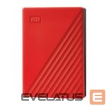 Hard drive HDD Western Digital  External HDD||My Passport|4TB|USB 2.0|USB 3.0|USB 3.2|Colour Red|WDBPKJ0040BRD-WESN 