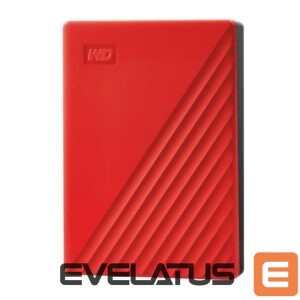 Hard drive HDD Western Digital  External HDD||My Passport|4TB|USB 2.0|USB 3.0|USB 3.2|Colour Red|WDBPKJ0040BRD-WESN 
