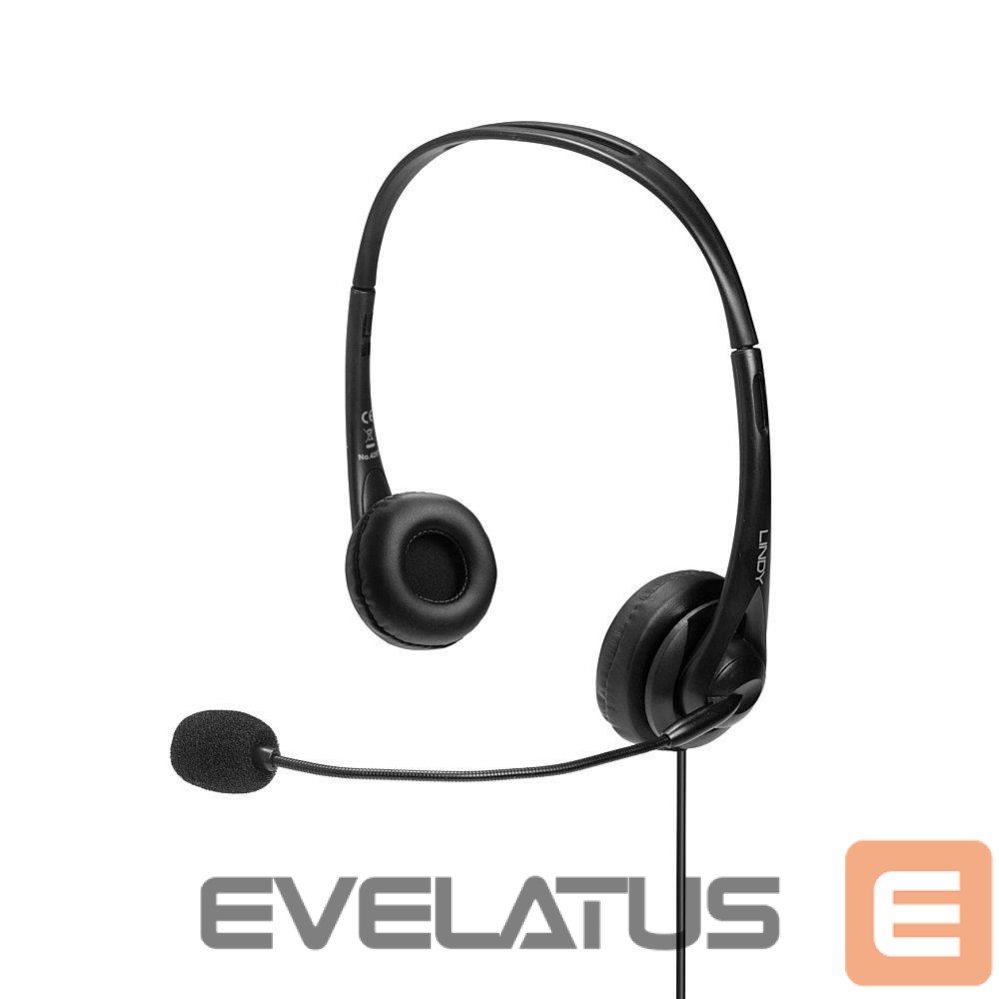 Wired headphones LINDY HEADSET USB/42870