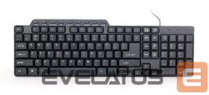 Arvuti klaviatuur Gembird  KEYBOARD MULTIMEDIA USB ENG/BLACK KB-UM-104 