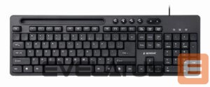Arvuti klaviatuur Gembird  KEYBOARD MULTIMEDIA USB ENG/BLACK KB-UM-108 