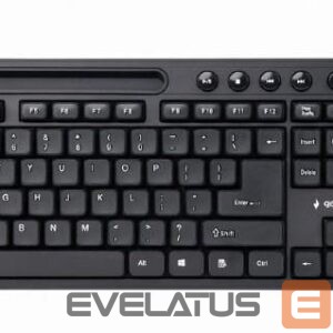 Arvuti klaviatuur Gembird  KEYBOARD MULTIMEDIA USB ENG/BLACK KB-UM-108 