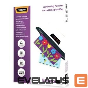 Biroja piederumi Fellowes  LAMINATOR POUCH MATT/A4 80 100PCS 5452103 