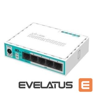 Maršrutizatoriai Mikrotik  NET ROUTER 10/100M 5PORT/HEX LITE RB750R2 