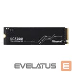 Cietais disks SSD Kingston  SSD||KC3000|4TB|M.2|PCIE|NVMe|3D TLC|Write speed 7000 MBytes/sec|Read speed 7000 MBytes/sec|3.5mm|MTBF 1800000 hours|SKC3000D/4096G 