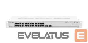 Nevadāms centrmezgls Mikrotik  NET SWITCH 24PORT 1000M 2SFP+/CSS326-24G-2S+RM 