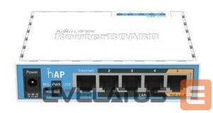 Maršrutizatoriai Mikrotik  Access Point||IEEE 802.11b|IEEE 802.11g|IEEE 802.11n|1xUSB 2.0|5x10/100M|RB951UI-2ND 