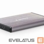 Kietasis diskas HDD Gembird  HDD CASE EXT. USB3 2.5"/LIG. GREY EE2-U3S-3-LG 