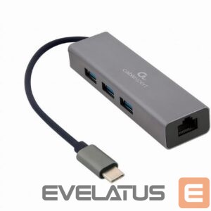Modules un transceivers Gembird  I/O ADAPTER USB-C TO LAN RJ45/USB HUB A-CMU3-LAN-01 