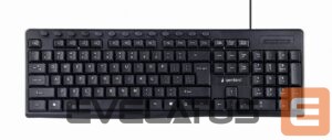 Arvuti klaviatuur Gembird  KEYBOARD MULTIMEDIA USB ENG/BLACK KB-UM-107 