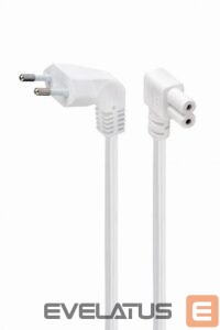 Adapteris Gembird  CABLE POWER EU 2.5M ANGLED/PC-184L-VDE-2.5M-W 