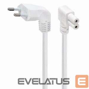 Adapteris Gembird  CABLE POWER EU 2.5M ANGLED/PC-184L-VDE-2.5M-W 