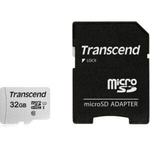 Muu arvutitarvik Transcend  MEMORY MICRO SDHC 32GB W/ADAPT/C10 TS32GUSD300S-A 