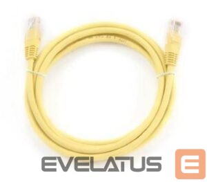 Võrgulülitid Gembird  PATCH CABLE CAT5E UTP 2M/YELLOW PP12-2M/Y 